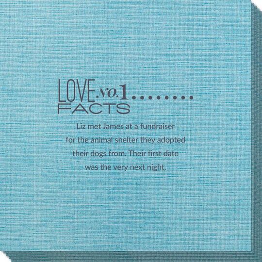 Just the Love Facts Bamboo Luxe Napkins